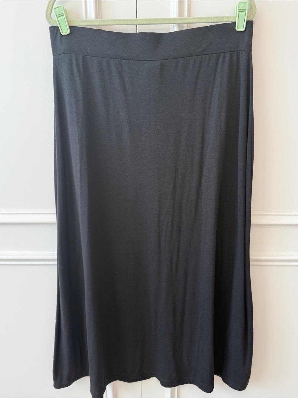 Faded Glory Black Midi Skirt